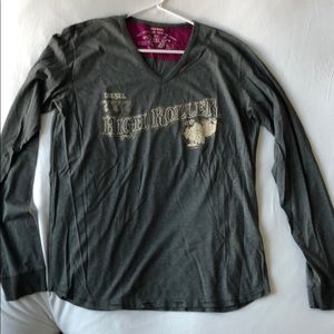 Diesel long sleeve v-neck t-shirt